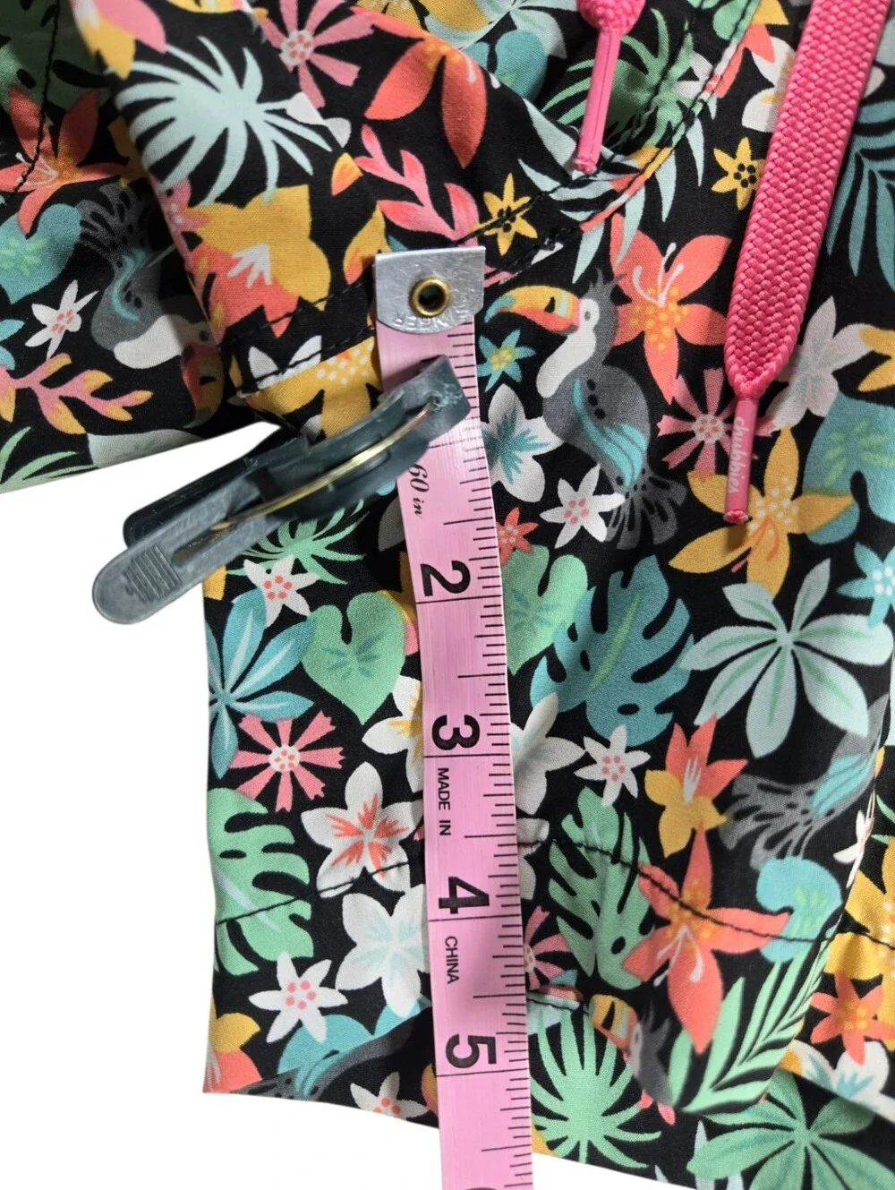Chubbies Classic SSwim Trunk Mesh Liner Bloomerangs Floral Toucan 5.5